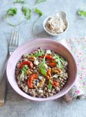 Salade de Lentilles au Caviar d'Aubergines