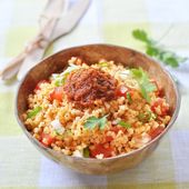 Taboulé de boulgour au caviar de tomates séchées