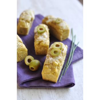 Mini cakes à la Tapenade Verte et Mozzarella