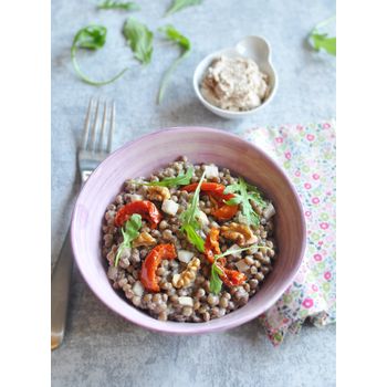 Salade de Lentilles au Caviar d'Aubergines