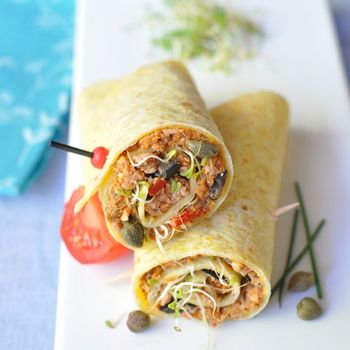 Wraps au thon et Délice de poivrons