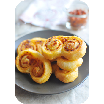 Palmiers au délice de tomates séchées